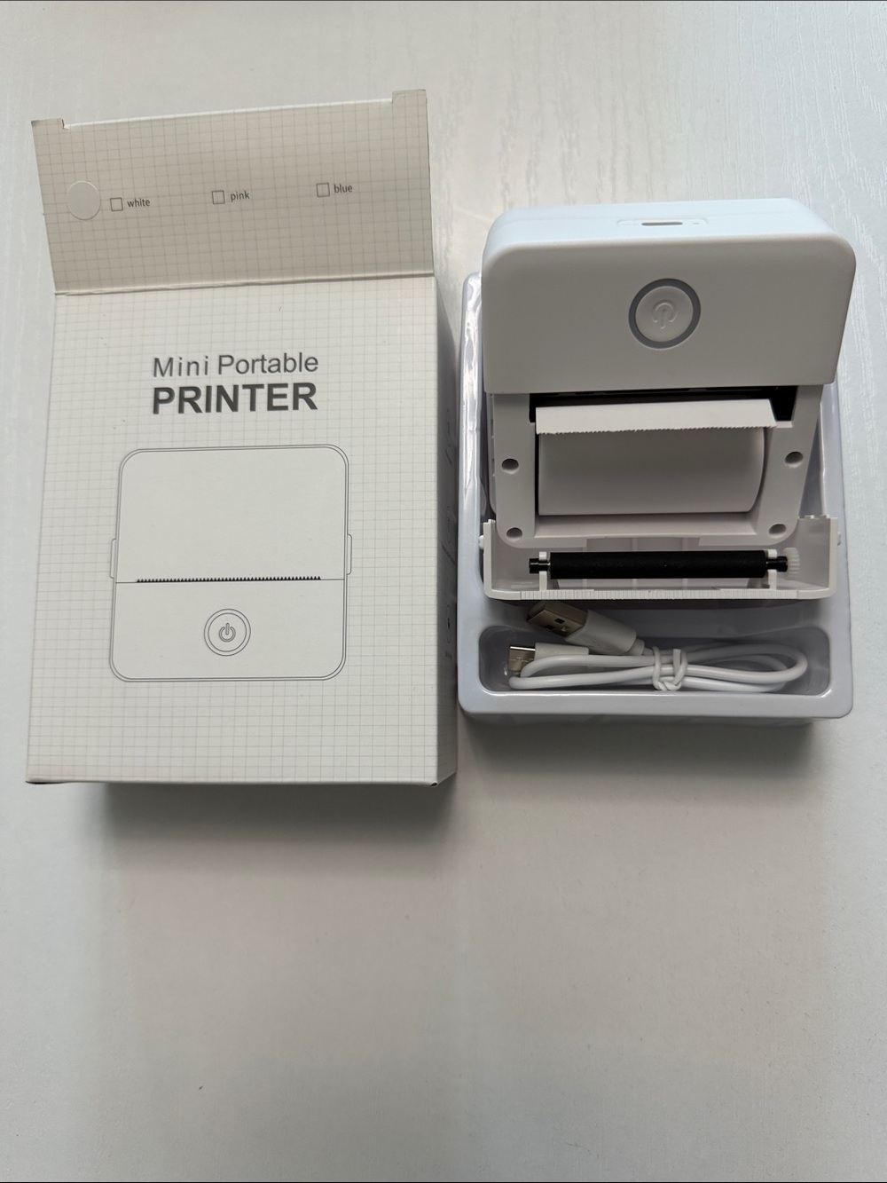 NWOT Mini Portable Printer - White
